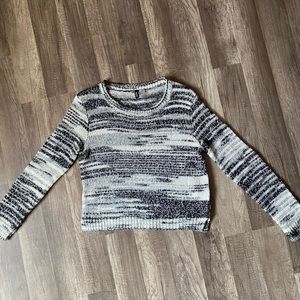 black and white sweater